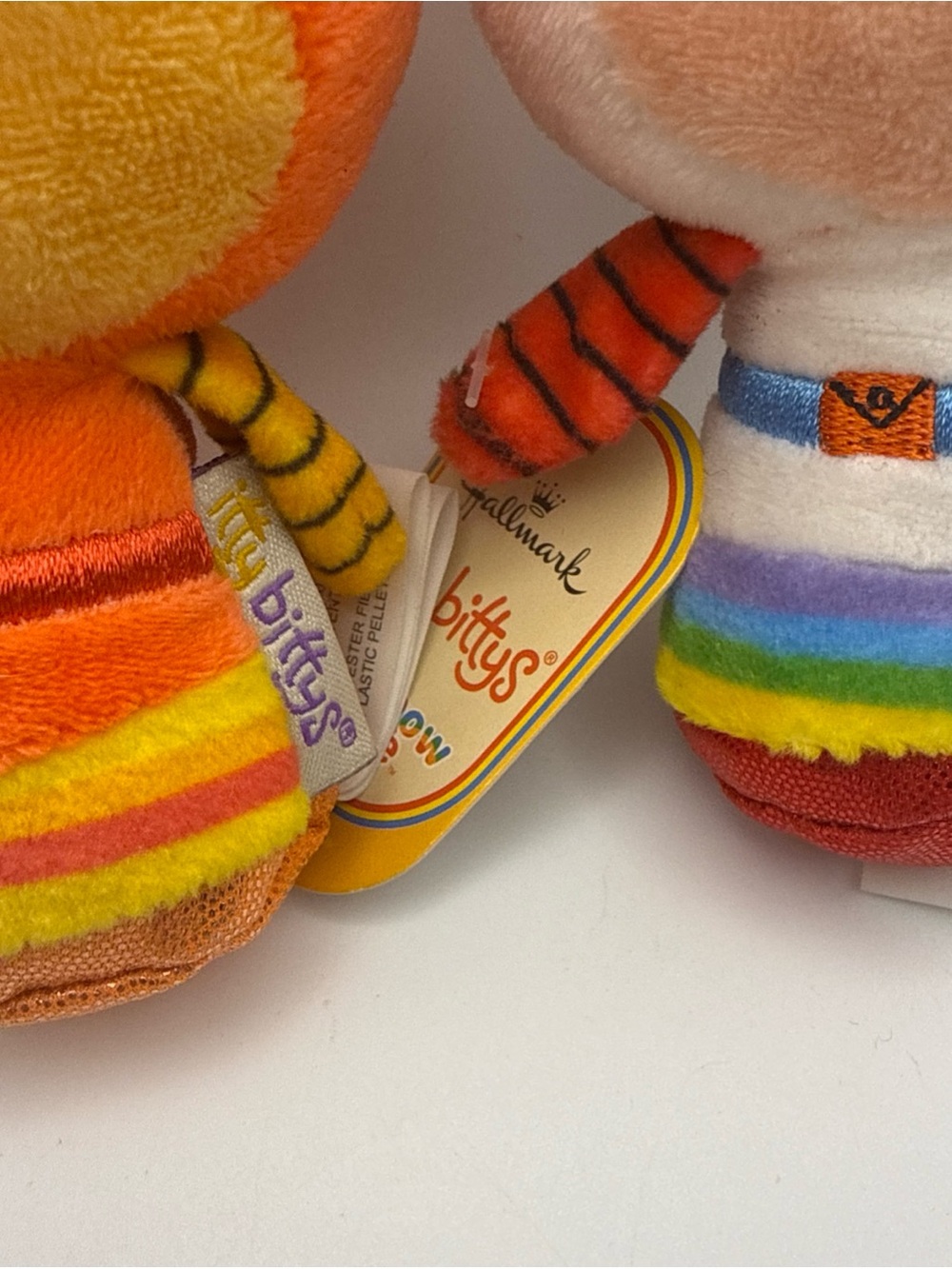 Hallmark Itty Bittys Rainbow Brite Sprites Twink and O.J. plush 4" W/ Tags - Picture 9 of 15
